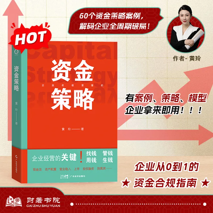 【新书】企业资金管理财税图书 资金策略(资本思维)金融财税类书籍