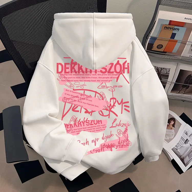 Dekkry潮牌休闲个性设计高级感秋冬季连帽开衫卫衣男女款ins上衣