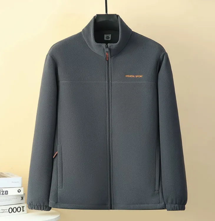 男女同款加绒加厚摇粒绒外套户外运动保暖抓绒衣