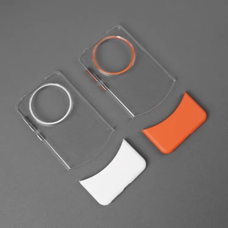 适用华为新款mate60手机壳透明拼接保护套70pro+撞色不发黄防摔壳