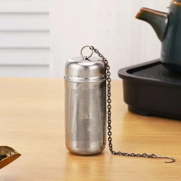 SUHE苏禾迷你高端纯钛泡茶器便携小号茶隔茶滤器户外旅行茶球