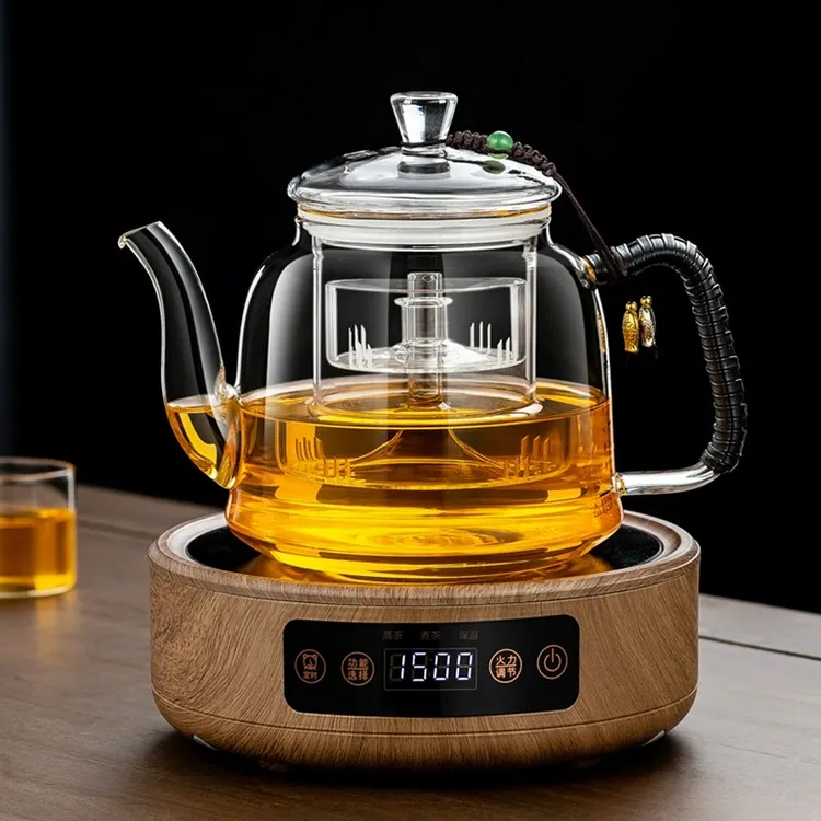 2025新款玻璃煮茶器专用蒸茶壶泡茶一体养生壶保温电陶炉家用茶具