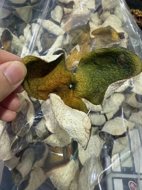 2025年新会二红皮陈皮新会老树二红皮原材料自然生晒