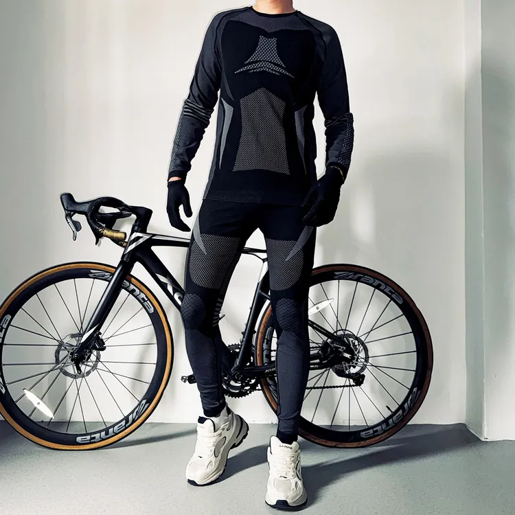 滑雪速干衣男吸湿排汗速干衣女秋冬户外徒步运动跑步保暖内衣套装