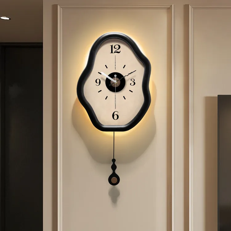 复古风高级感大气挂钟2025新款艺术装饰静音时钟挂墙客厅高档钟表