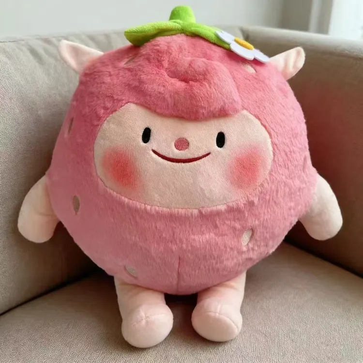 蛋仔派对草莓dongdong小绒玩偶超萌儿童生日礼物蜜蜂羊抱枕