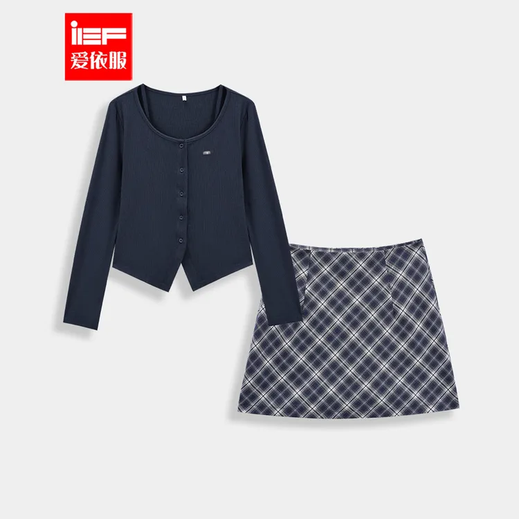 IEF/爱依服一整套穿搭2025秋季新款韩版温柔小女人气质上下套装