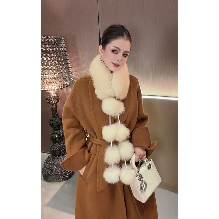 百搭狐狸毛毛围巾WJ31285