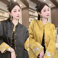 【念奴娇】2025早秋双面可穿气质新中式上衣外套女刺绣时尚显瘦