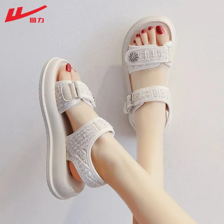 回力罗马风凉鞋女2026夏季爆款时尚仙女风少女厚底增高百搭休闲鞋