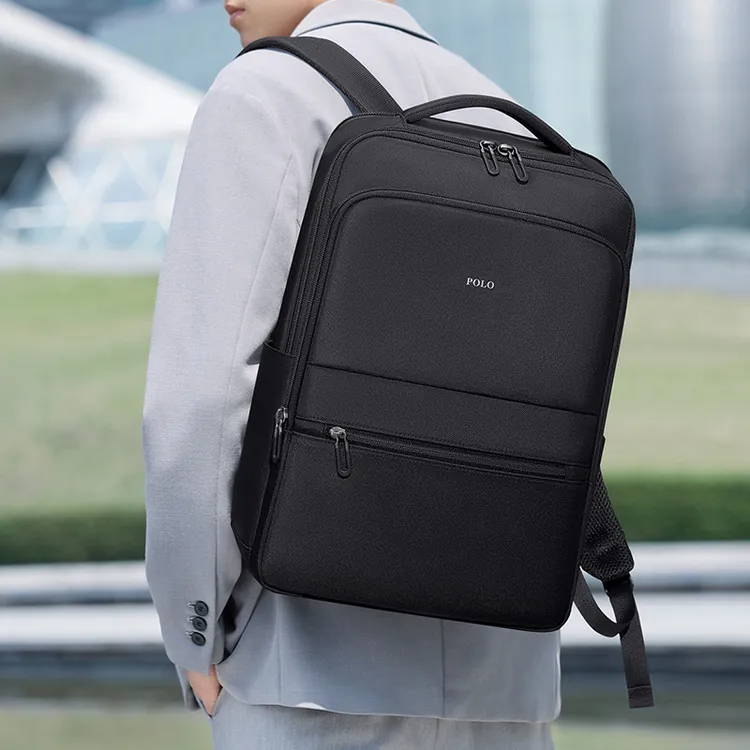 POLO男士双肩背包商务双肩包大容量通勤15.6寸电脑包旅游双肩包