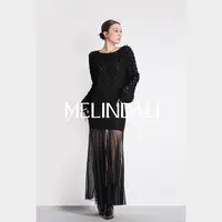 Melinda Li【朦胧摇曳】私服仙气网纱拼接显瘦包臀半身裙伞型鱼尾裙