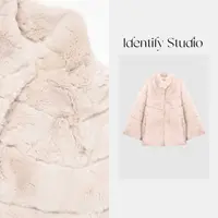  IDENTIFY冬季保暖雷克斯獭兔毛草草时尚百搭外套25AWTY1206012