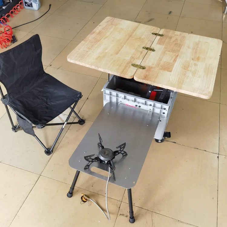 DIY露营桌收纳箱