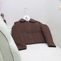 【13058】高品质原创设计咖色百搭外套星