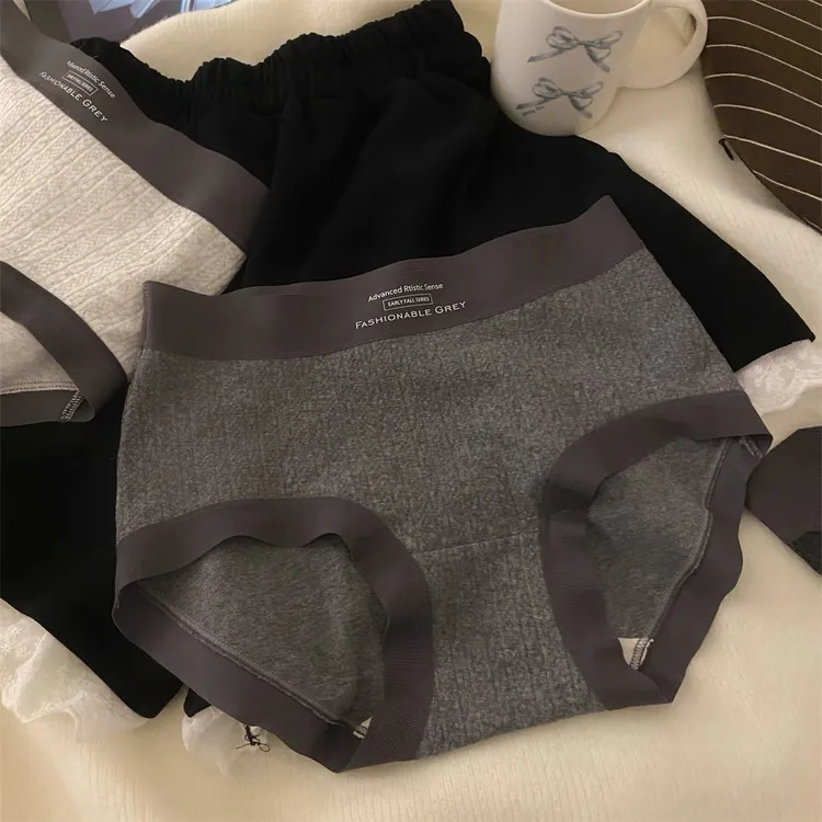 新店福利10A氛围感女生棉款提花内裤美式舒适亲肤棉款裆内裤
