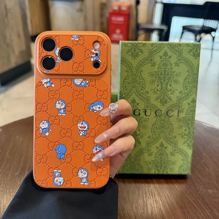 哆啦A梦iPhone17promax防摔手机壳适用苹果16卡通新款15皮纹14/13