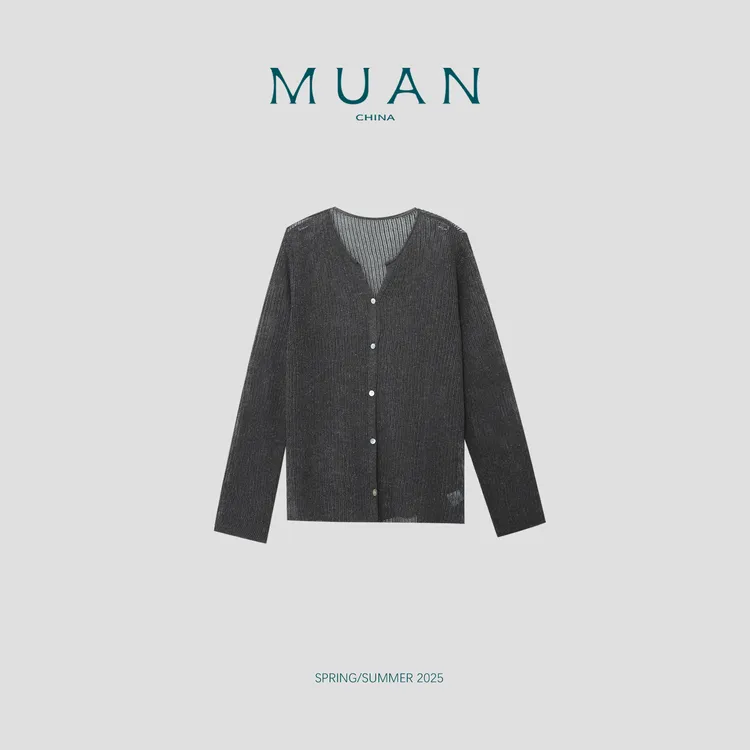 木岸MUAN：《长岛冰茶开衫》“氛围系列”定制179克开衫针织女DG3-087