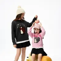 100羊毛 little moco童装25冬装新款男女童毛衣长袖上衣