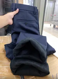 休闲西装裤男士新款高腰加绒显瘦垂感直筒长裤潮流LZ033