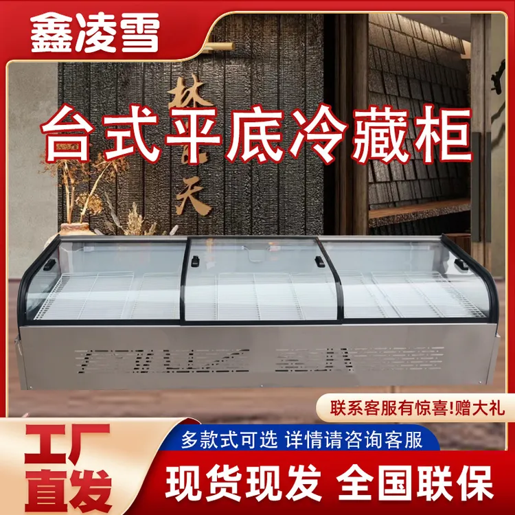鑫凌雪台式摆摊炸串移动烧烤冷藏展示柜三轮车冷藏柜烤串展示柜