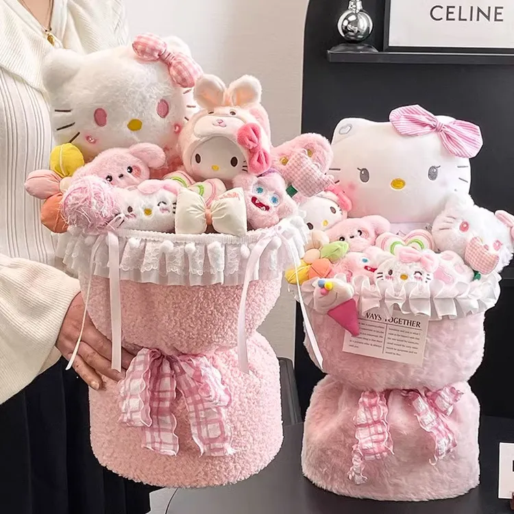 hellokitty玩偶花束生日礼物女生哈喽kitty纪念日送女友女孩闺蜜