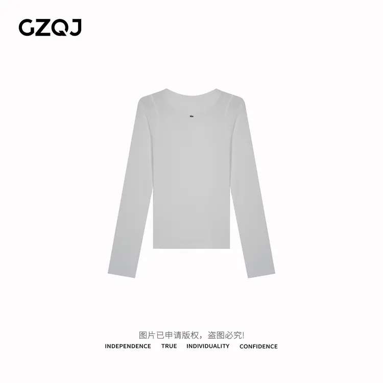 老琴私服【原生打底】兰精天丝羊毛T恤纯色打底衫上衣女春季新款056