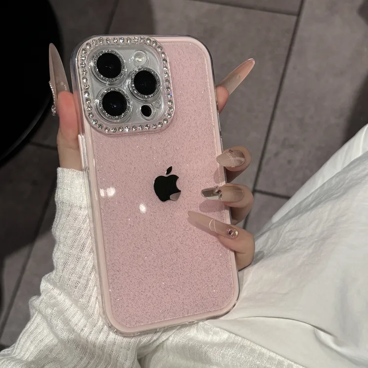 新款高颜值细闪全包镜头适用iPhone16手机壳14苹果15promax高级13