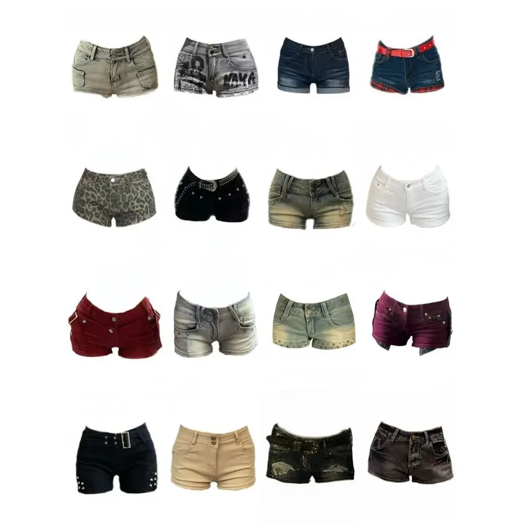 美式y2k辣妹水洗高街牛仔超短裤女2025夏季紧身包臀显瘦女团热裤