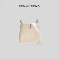 PENNYPENG 好彩头 时尚百搭复古牛皮单肩斜挎包包 