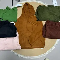 极简风短款修身型常规款卫衣纯色针织网红长袖内搭