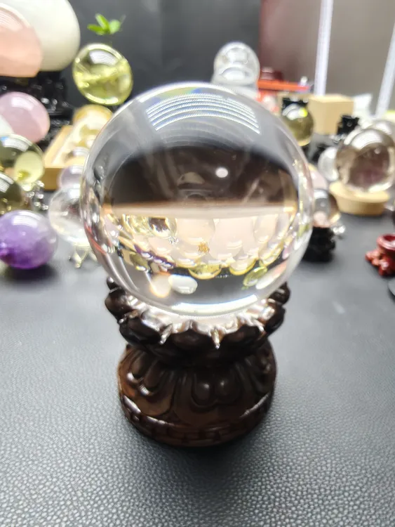天然白水晶9.5cm纯净体双A