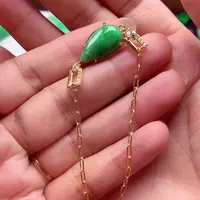 翡翠银S925镶嵌颈饰翡翠