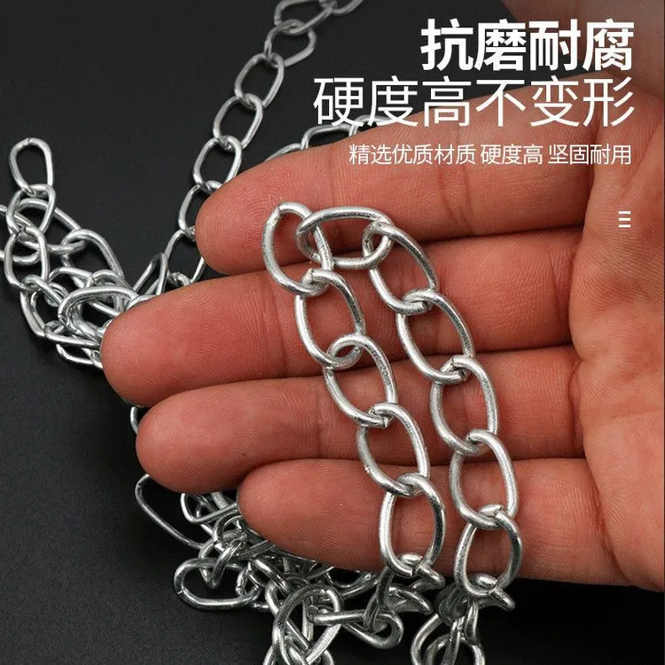 镀锌铁链子防盗加粗M2-20mm狗链护栏焊接铁链条拴牛链条吊灯链子