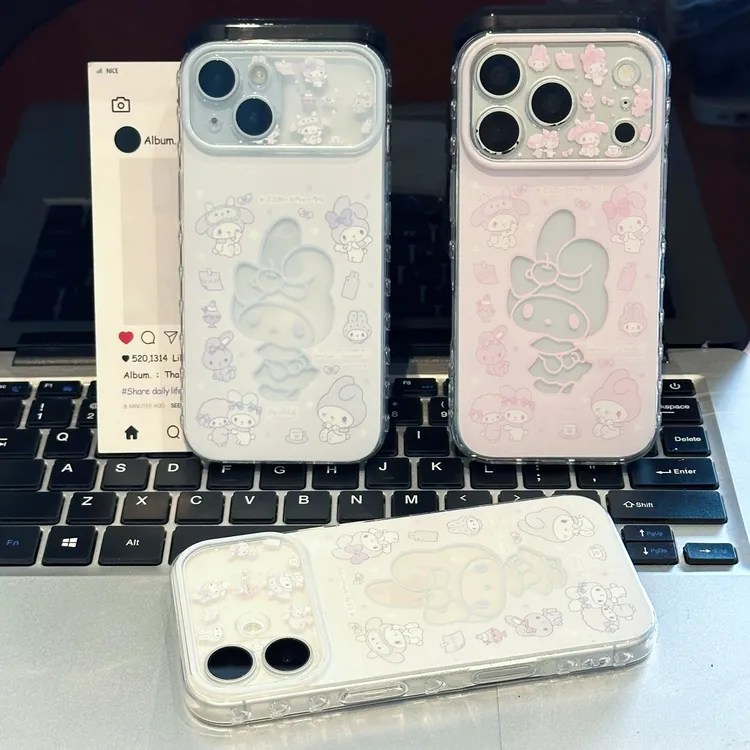 奥菲顿镂空粉美乐蒂适用苹果手机壳适用华为适用小米适用vivopp套