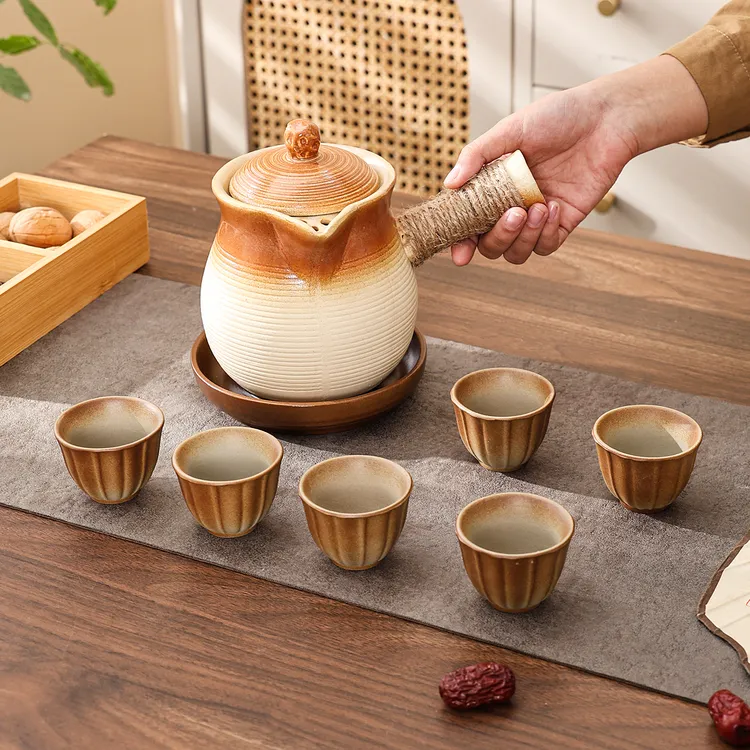 围炉煮茶器具全套烤奶茶罐罐专用壶带盖网红户外炭火炉大容量茶具