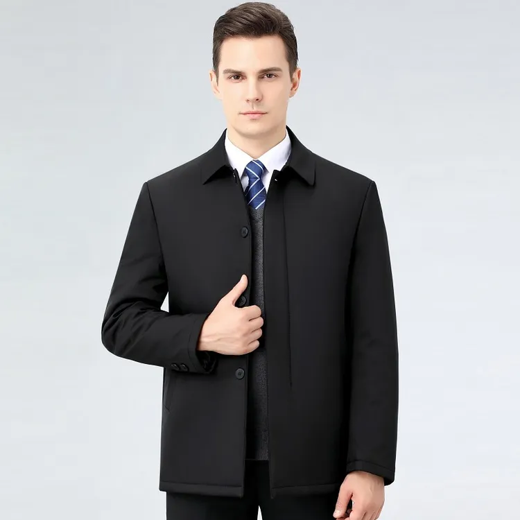 2025新款棉衣男士翻领棉服中老年冬季加厚保暖防寒夹克外套爸爸装