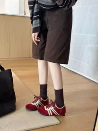 秋季女鞋时尚德训鞋复古