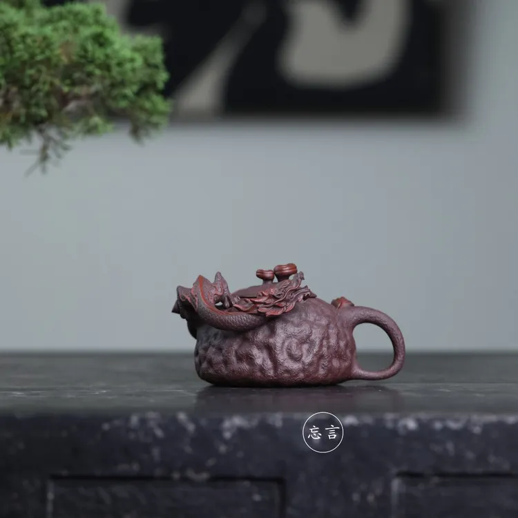 新款宜兴纯全手工名家刘凤俊原矿紫砂壶龙供春壶泡茶壶功夫茶具