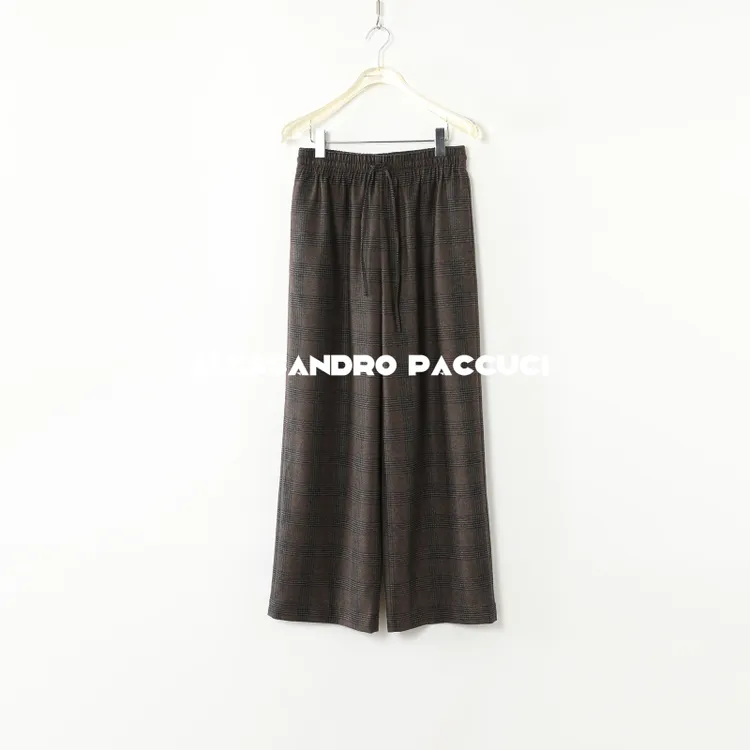 AP洛哥43222KU【黑标系列】葡萄牙FITECOM绵羊毛格子时尚西裤休闲裤