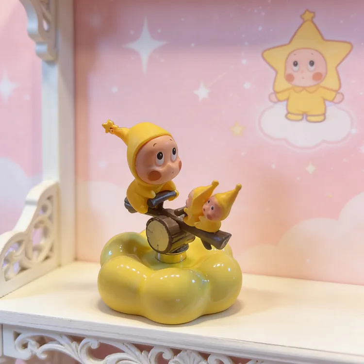 景德镇火爆星星人转转 陶瓷底座