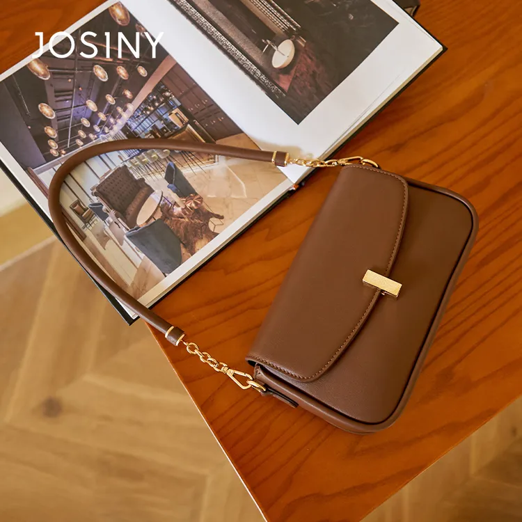 卓诗尼经典百搭通勤单肩斜挎包休闲时尚夏季小众腋下包