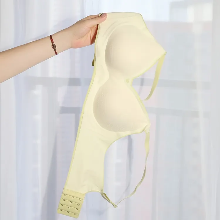 无痕内衣女聚拢小胸防下垂收副乳无钢圈裸感舒适薄款大胸显小胸罩