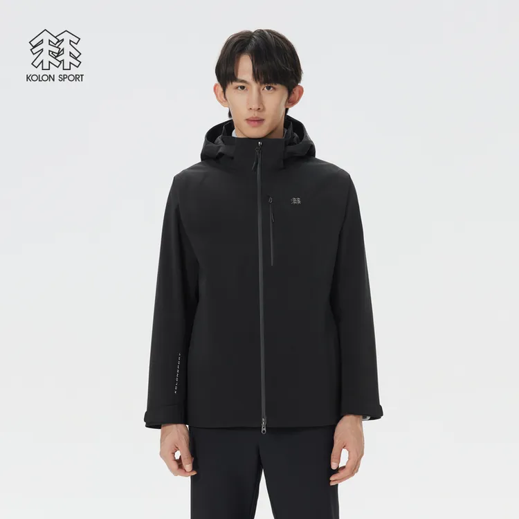 KOLON SPORT可隆冲锋衣2级Polartec男士连帽多口袋抓绒三合一
