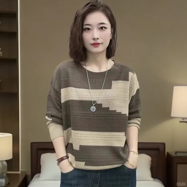 针织衫女2025秋冬新款洋气慵懒风减龄小众韩版休闲百搭显瘦上衣