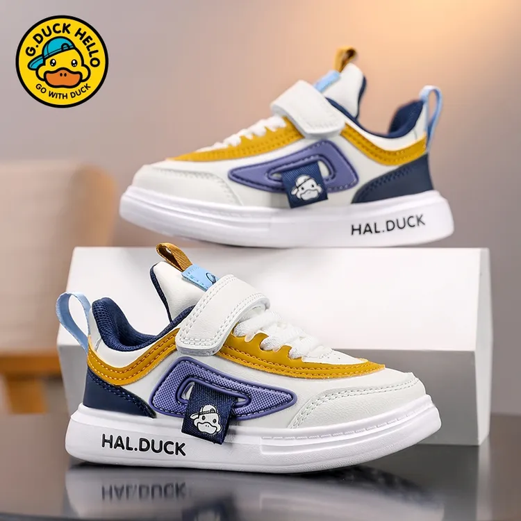 小黄鸭女童鞋秋季新款男儿童休闲板鞋中大童小女孩百搭运动跑步鞋商品图