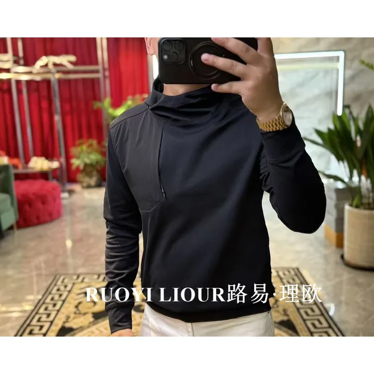 【路易理欧】新款欧货秋季立领休闲男士高级设计卫衣0476