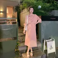 清 夏日恋人 自带冰凉感假两件衬衫连衣裙LYQ226