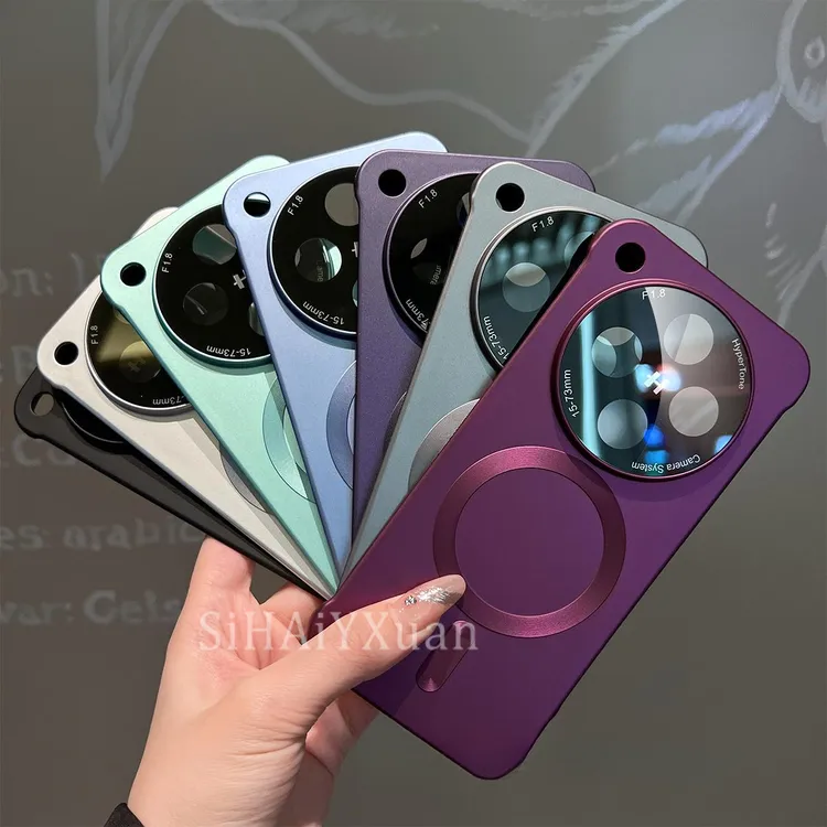 夏天无边框全包镜头膜磁吸纯色适用OPPOfindx8s/ultra/s+手机壳硬