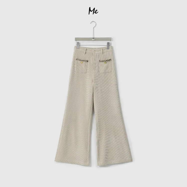 ME【财阀阔腿裤（加绒）】定制灯芯绒奢牌感高腰显瘦时尚裤子MESA6026